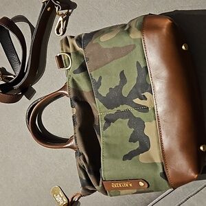 R Riveter camo handbag - gently used - super cute